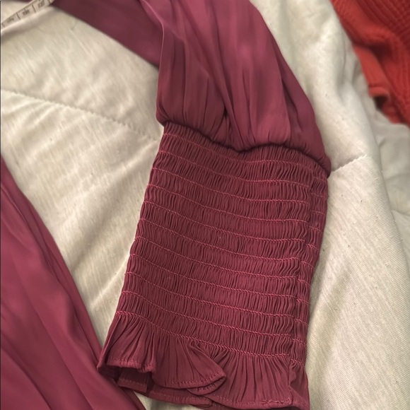 Ramy Brook Long Sleeve Blouse NWT Raspberry Size Medium– $325 Retail - Picture 7 of 8